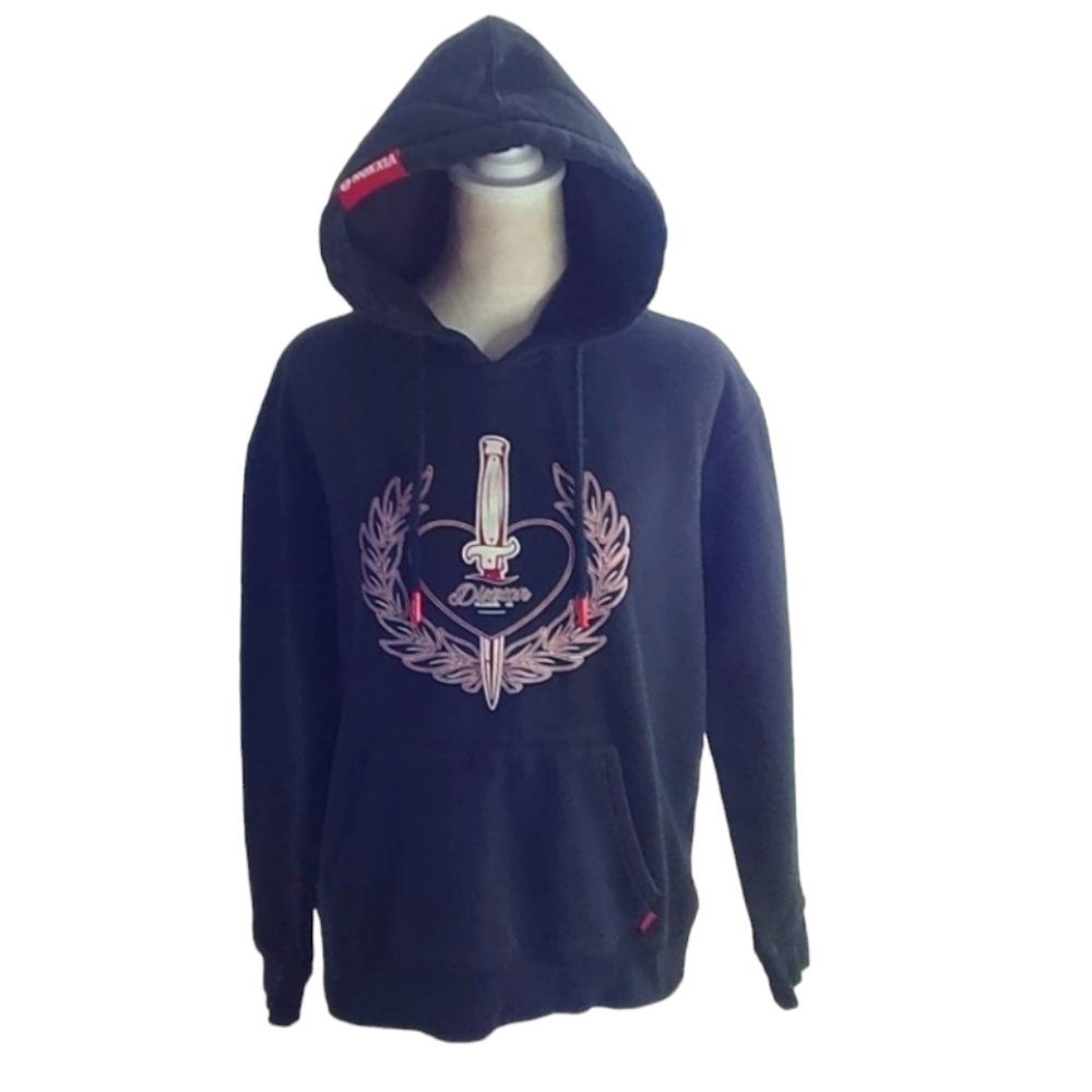 Dixxon Woman's Black Sweatshirt/Hoodie Size Medium